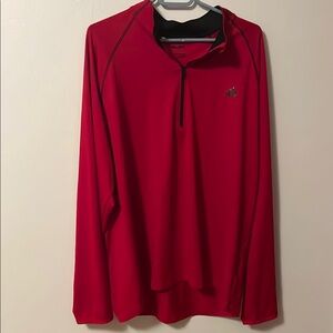 Adidas Red Lightweight Shirt Jacket
